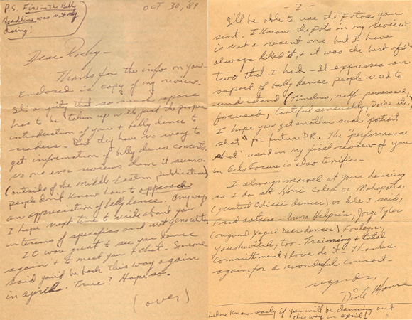 Dick Moore Letter to Morocco